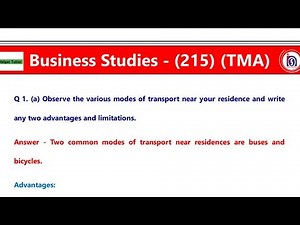 Nios Class 10th Business Studies (215) Solved TMA Solution (2024-2025) (October) #niostma2025 #nios