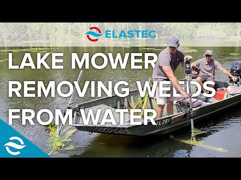 Jenson Lake Mower Cutting Aquatic Weeds