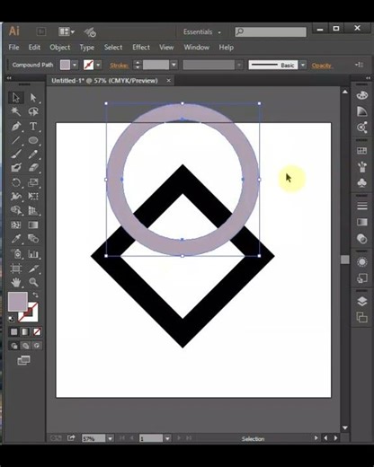 Easy logo design with Shape builder Tool |@zainify Design|