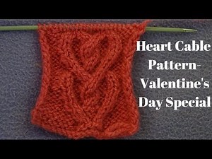 Cable Heart Knitting Pattern || Heart Sweater Knitting Pattern || Valentine's Day Special.