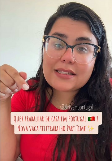 Nova Vaga de Teletrabalho Part-Time em Portugal