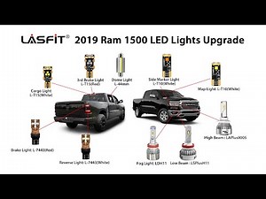 2019-2021 Ram 1500 - the whole set of exterior & interior lights upgrade to LED bulbs