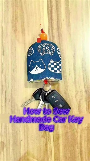 98K views · 933 reactions | How to Sew Handmade Car Key Bag #followers #holidayseason #selflearning #freetutorial #festivevibes #baglover #highlights #bagmaking #starsenderfbreels #sewingproject #StarSender #starsenderseverywhere #craftingideas #giftidea #carkeybag #keybag #keyringlove #keyrings | All Girls' Things | Facebook