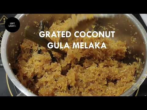 The Secret to Making Delicious Grated Coconut Gula Melaka (Palm Sugar)