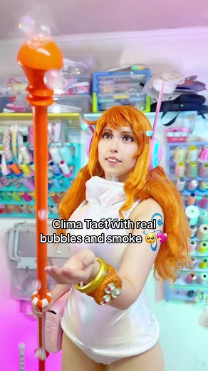 DIY Clima Tact Cosplay Tutorial with Bubbles and Smoke
