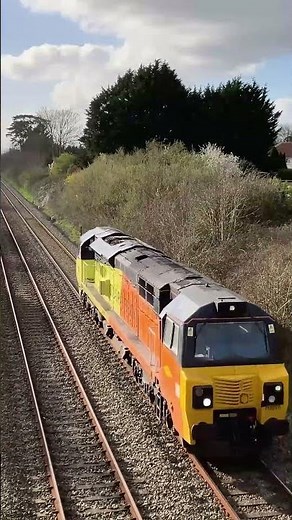 Colas Rail Class 70 passing Langport with a 7 tone