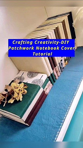 Crafting Creativity-DIY Patchwork Notebook Cover Tutorial #notebookcover #patchworklovers #diygiftsandcrafts #diyhacks #CraftingCommunity #homedecoration #diyhomedecoration #diycrafting #NationalCreativityDay #beginnersewing #crafts #selfimprovementdaily #handcraft #howto #howtomake #patchworkdesign #patchwork #lovecrafting #Handmade #howtosew | All Girls' Things