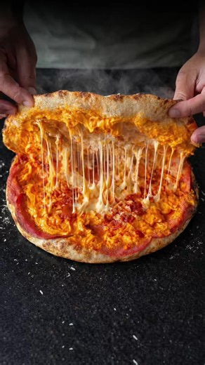 Indulge in Double Stacked Pizza Delight