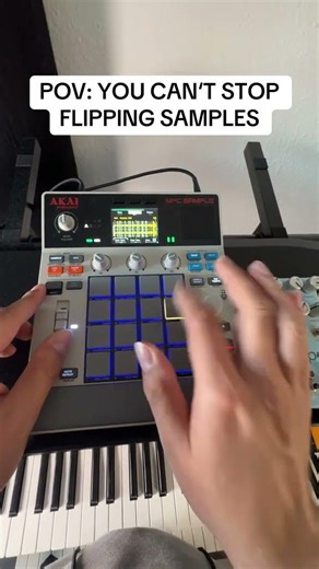 Sampling @emelietrahan #samplethis #musicproducer #piano #sampletype #mpcsample