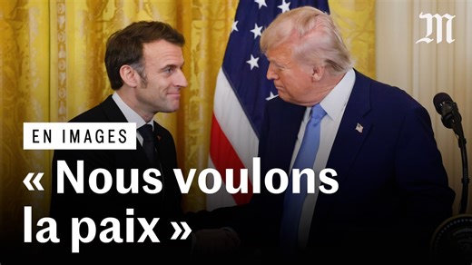 Le résumé de la conférence de presse entre Emmanuel Macron et Donald Trump
