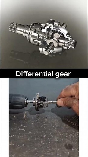 How a Differential Gear Mechanism Works #short