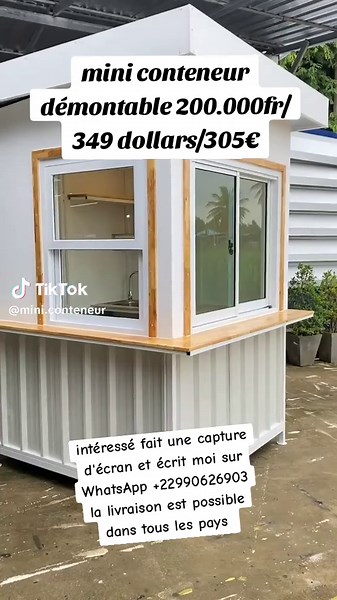 Mini Conteneur Démontable Disponible à Vente