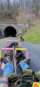 (Full-Version) Mushing through the Brush Tunnel on the GAP Trail! Interesting sign “DO NOT ENTER TUNNEL IF TRAIN IS IN IT!” #MushTunnels | WooFDriver
