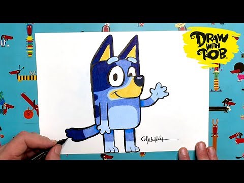 #DrawWithRob 173 Bluey