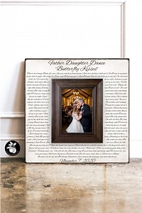 Father Daughter Dance Picture Frame, Father of the Bride Rustic Wedding Gift, 16x16 the Sugared Plums Frames - Etsy
