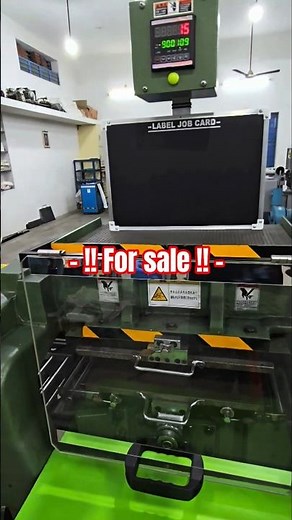 SHIMADI BORCODE DIE CUT MACHINE FOR SALE, JAPAN MAKE 🇯🇵 #mklabelsmachinery