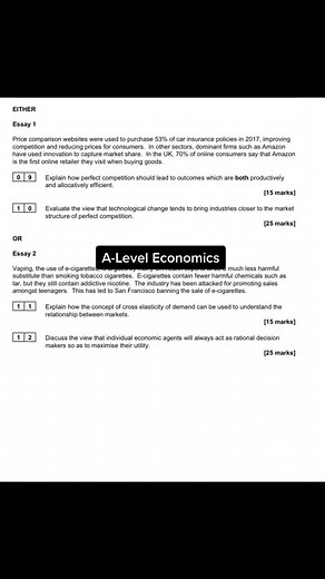 A Level Economics Key Concepts Explained