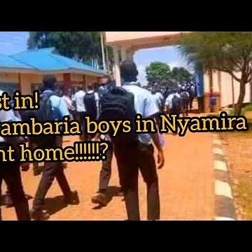 Form 4 students in Nyambaria boys leaves schools as they threatene to burn the school//Kangwanamedia