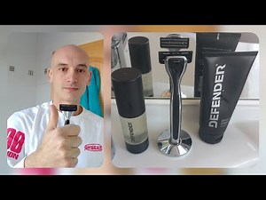 New Defender Razor. Metal Razor with stand, shave and head shave combined review.