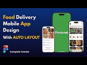 Food Delivery App Design in Figma with Auto Layout | Complete UI Tutorial