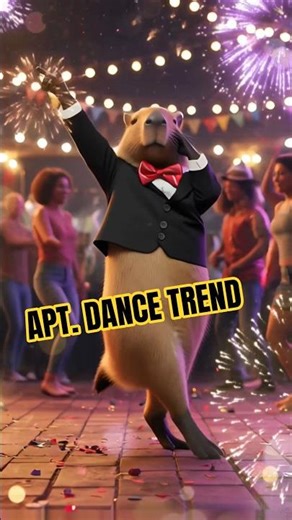 Capybaras dancing to APT. better than most people! 😱