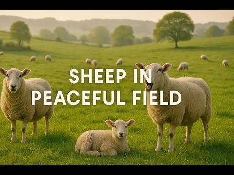 Sheep Baa-ing in a Peaceful Field – Relaxing Countryside Ambience | No Music