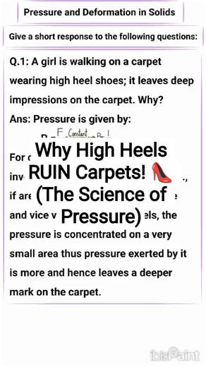 Why High Heels RUIN Carpets! 👠 (The Science of Pressure)physics Secrets: Why Heels Leave Deep Marks?