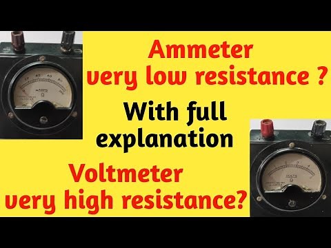 Why Ammeter should have Low Resistance & Voltmeter should have High Resistance | Voltmeter & Ammeter
