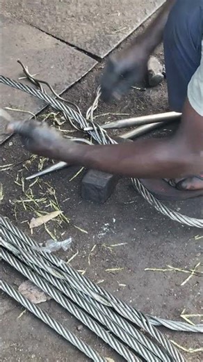 wire rope eye splicing #love #song #boat #ship viral short video splicing for touching😱😱👍👍🤔🤔