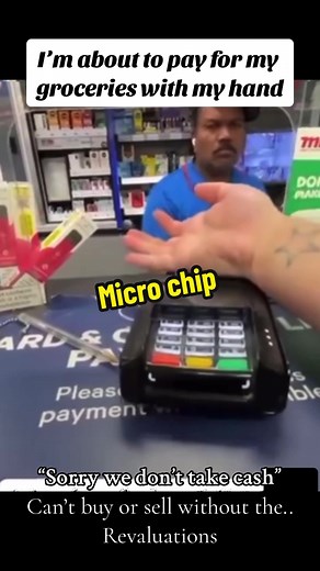 Paying for Groceries with a Hand Microchip