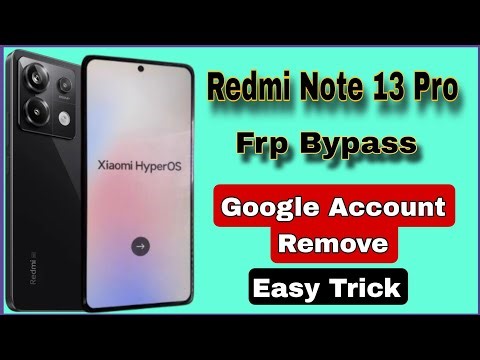 Redmi Note 13 Pro Frp Bypass || Google Account Bypass || Gmail Account Lock Remove #jamobilerepair