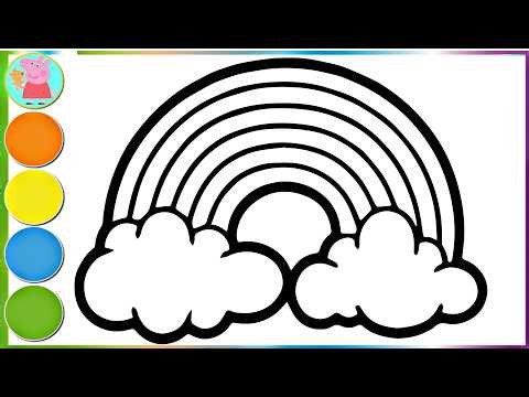 How to Draw a Cute Rainbow with Fish – Easy Drawing for Kids and Beginners