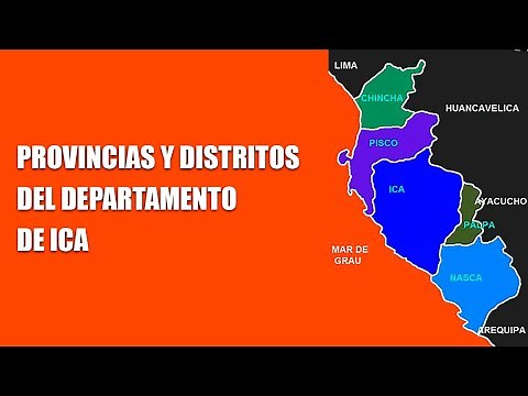 Provincias y Distritos del Departamento de Ica - PERÚ