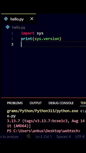 Think You Know Python? Check Your Version FIRST! 😱🐍 #shorts #youtubeshorts