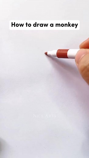 598K views · 3.6K reactions | The ultimate guide on how to draw a monkey #artwork #drawingideas #fbreels #reelsvideo | Monica Aguilar | Facebook