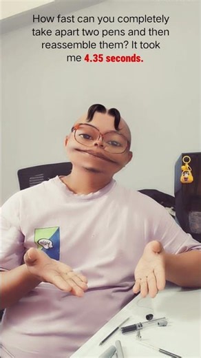 How Fast Can You Take Apart and Reassemble Two Pens? #shorts #trendingchallenge #challenge