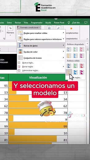 Profesional en Excel: Cómo hacer gráficos y formatos condicionales
