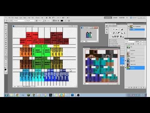 1.8 Minecraft Skin: Template & Map