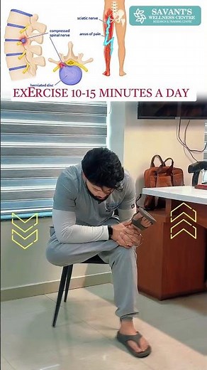 Easy Seated Stretch for Sciatica & Lower Back Pain #excerciseathome