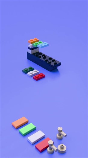 Giant Cargo Ship from only 26 LEGO Parts!