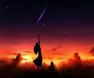 Sunset Shooting Star Live Wallpaper PC