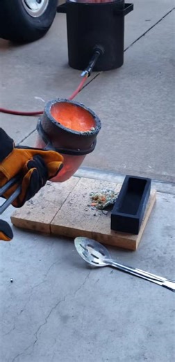 Exploring the Process of Pouring Molten Brass Bars