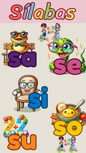 605K views · 10K reactions | Video para aprender las sílabas sa, se, si, so, su y su fonema representado por una imagen #sílabassasesisosu #lassílabasdelaconsonanteS #lassílabassasesisosuysufonema #lassílabasparaaprenderaleer | Cyr Abc. Lectoescritura, vocales, abecedario, sílabas y números. | Facebook