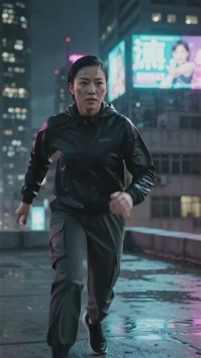 🏃‍♀️ Running Above the City! Incredible Rooftop Fitness Motivation 🌇💪 #shorts