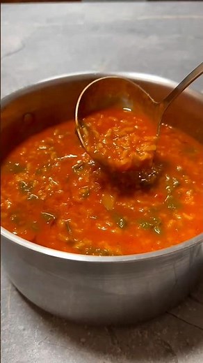 Easiest Tomato Rice Soup 🔥