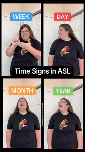 📅 How to sign day, week, month, year in ASL | ASL Essentials