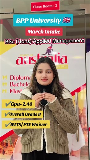 BSc (Hons) Applied Management Program at BPP University