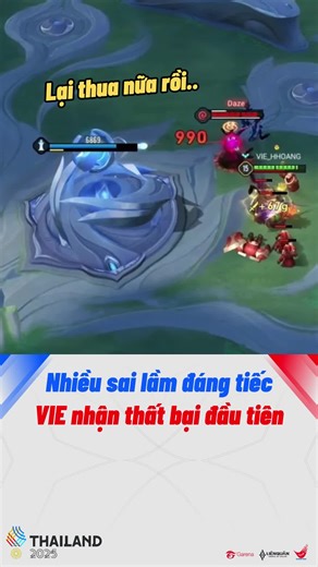 Nhiều sai lầm đáng tiếc, VIE nhận thất bại đầu tiên #SEAGames33 #IF #Recap #LienQuanMobile