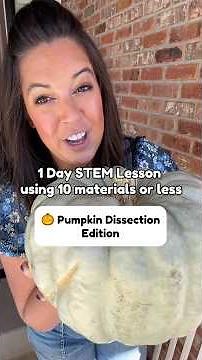 Pumpkin Dissection Experiment using less than 10 materials