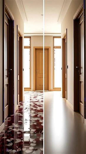 🌹 Stunning Foyer Makeover | Rose Petal Epoxy Floor Transformation ✨🔥 #epoxy #interiordesign #shorts